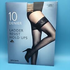 John Lewis LADDER RESIST HOLD UPS Grande TAN 10 Denier comprar usado  Enviando para Brazil