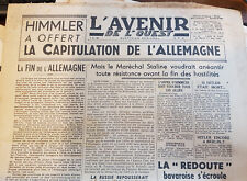 Journal capitulation allemagne d'occasion  Savenay