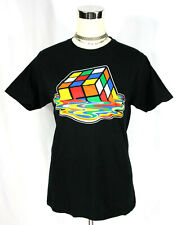 Camiseta Rubiks Cubo Derretimento Preta Ripple Junction Sheldon Big Bang S Anos 1980, usado comprar usado  Enviando para Brazil