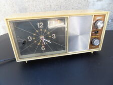 Vintage poste radio reveil transistor PRECOR alarm clock design 70's d'occasion  Calais