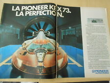 Publicité 1981 Advertising  Pioneer Kex73 la perfection, occasion d'occasion  La Verpillière