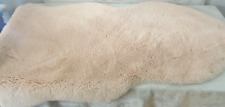 Used, Faux Rabbit Fur Fuzzy Soft Fluffy Plush Cozy Shaggy Area Rug Light Pink 30"X40" for sale  Shipping to South Africa
