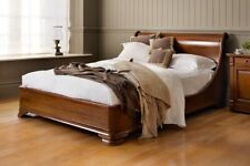 wooden sleigh bed for sale  BRADFORD