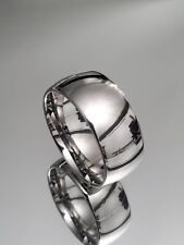 Anillo para hombre, banda de acero inoxidable 316L, banda de boda de 10 mm, anillo para hombre, compromiso segunda mano  Embacar hacia Argentina