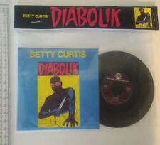 Betty Curtis DIABOLIK gadget a 45 giri gioco fumetto nero 1 disco 1966 anni 2000, usato usato  Italia