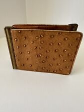 Vintage Ostrich Leather Men’s Billfold for sale  Shipping to South Africa