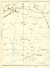 YORKSHIRE Beilby Wood;Collingham Lady Compton Spring Wattle Skye 1935 old map, used for sale  Shipping to South Africa