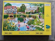 House of Puzzles: Duck Pond  Big 250 Large-Piece Jigsaw Puzzle good complete for sale  Shipping to South Africa