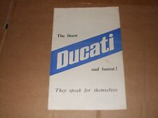 DUCATI SINGLES ORIGINAL SALES BROCHURE  - 1965 - 250CC MACH 1 + DAYTONA for sale  Shipping to South Africa