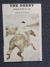 Epsom derby racecard for sale  REDHILL