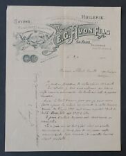 Facture 1916 huilerie d'occasion  Nantes-