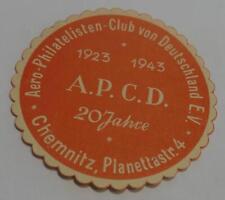 Selo de etiqueta Alemanha 1943 Aero-Philately Club 20º aniversário UMM comprar usado  Enviando para Brazil