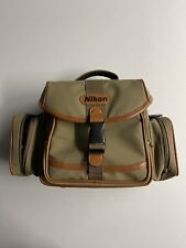 Bolsa para câmera Nikon lona e couro muito armazenamento ótimo estado comprar usado  Enviando para Brazil