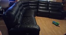 Recliner black sectional for sale  Robstown