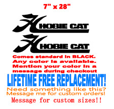 Pair of 7" x 28" Hobie cat boat hull decals. Marine Grade your color choice for sale  Shipping to South Africa