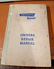 triumph herald workshop manual for sale  SUDBURY