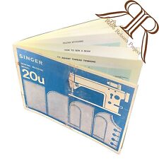 Manual de instruções ilustrado para máquina de costura SINGER 20U comprar usado  Enviando para Brazil