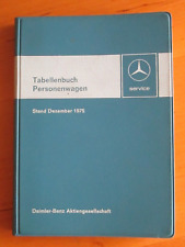 Tabellenbuch mercedes 1975 gebraucht kaufen  Schorndorf