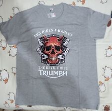 Triumph motorcycle shirt for sale  GRIMSBY