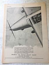 1957 aircraft advert for sale  BRIGHTON