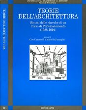 Teorie dell architettura. usato  Italia