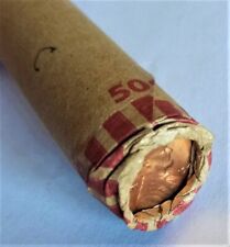 1947 BU Lincoln Cent & Silver Dime End, Bank Roll Sealed Wheat Penny Roll C for sale  Meadville