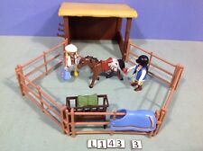 (L143.3) playmobil Abri parc à chevaux, poney ranch ref 3855 5221 5520 5110 d'occasion  Fumel