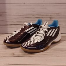 Used, Adidas F-50 Size 8 1/2 Indoor Soccer Shoes Turf Purple White Male  for sale  Shipping to South Africa