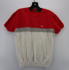 Camisa masculina vintage Sergio Valente média vermelha branca pulôver cintura elástica anos 90 * comprar usado  Enviando para Brazil