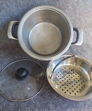 VTG ZEPTER Stainless 18/10 Stock Pot 3.5 Qt 231150 Replaced Lid & Steamer Basket for sale  Shipping to South Africa