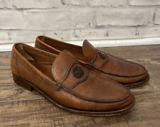 Used, A. Testoni Italy 60080 Men’s Sz 9.5 M Brown Leather Slip-On Dress Loafers for sale  Shipping to South Africa
