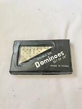 DOMINOES ONLINE DOUBLE SIX GAME MINI SET 28 TILES & CASE for sale  Shipping to South Africa