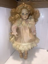 Porcelain Doll Pink Dress 12 Inch Tall for sale  Shipping to South Africa