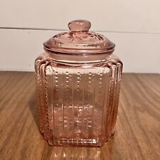 Pink glass canister for sale  Ferndale
