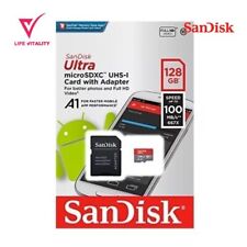 SanDisk Ultra MicroSDXC UHS-I Card with Adapter 128GB 100MBs Full HD video for sale  Shipping to South Africa