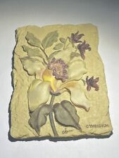 3D Orchid Wall Plaque by Cheri Blum Cymbidium Distressed Resin for sale  Shipping to South Africa