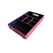 Organizador de gaveta dividido de couro sintético rosa caixa de manobrista armazenamento caboodles soluções comprar usado  Enviando para Brazil