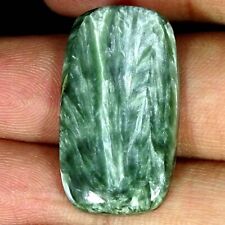Natural Seraphinite Loose Gemstone Cushion Cabochon Africa 24.30 Cts 17X30X4MM for sale  Shipping to South Africa