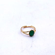 Anel ajustável tom dourado verde jade pedra oval pedra preciosa natural comprar usado  Enviando para Brazil