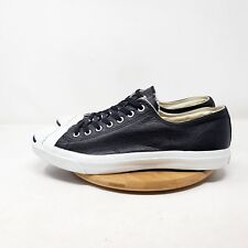 Tenis Converse Jack Purcell para hombre 10,5 zapatos cuero negro bajo atlético segunda mano  Embacar hacia Argentina