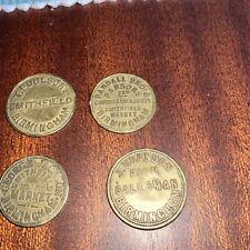 Four vintage tokens for sale  STOURBRIDGE