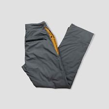 Rohan Multi Pocket Thermal Lined Outdoors Trousers - Grey / Yellow - Size W32R, used for sale  NOTTINGHAM