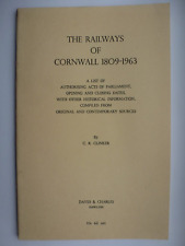 The Railways of Cornwall 1809-1963 by C. R. Clinker for sale  Shipping to South Africa