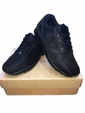 New Mens Adidas ZX Flux Trainers Size 9.5  Triple Black for sale  Shipping to South Africa