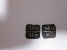 THIEL SCS VINTAGE SPEAKER BADGE EMBLEM LOGOS  *  SET OF 2  * for sale  Shipping to South Africa