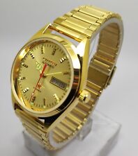 Citizen Automatic Gold Dial Vintage Day/Date Men's Wrist Watch Free Shipping, used for sale  Shipping to South Africa