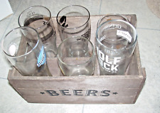 Six beer glasses for sale  PRESTON