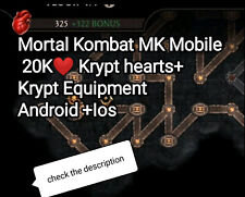 Mortal Kombat MK Mobile | 30K ❤️Krypt hearts + Krypt epic Equipment Android +Ios comprar usado  Enviando para Brazil