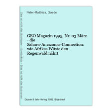 Geo magazin 1995 gebraucht kaufen  Grasellenbach