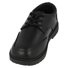 Usado, Zapatos escolares con cordones de cuero negro para niños: N1R160 segunda mano  Embacar hacia Argentina